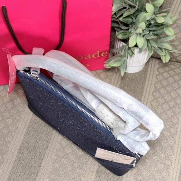 NWT Kate Spade Lola Glitter Crossbody In Navy Dusk - Picture 13 of 16